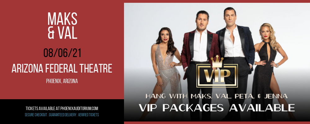 Maks & Val at Arizona Federal Theatre tickets Maks & Val at Arizona Federal Theatre