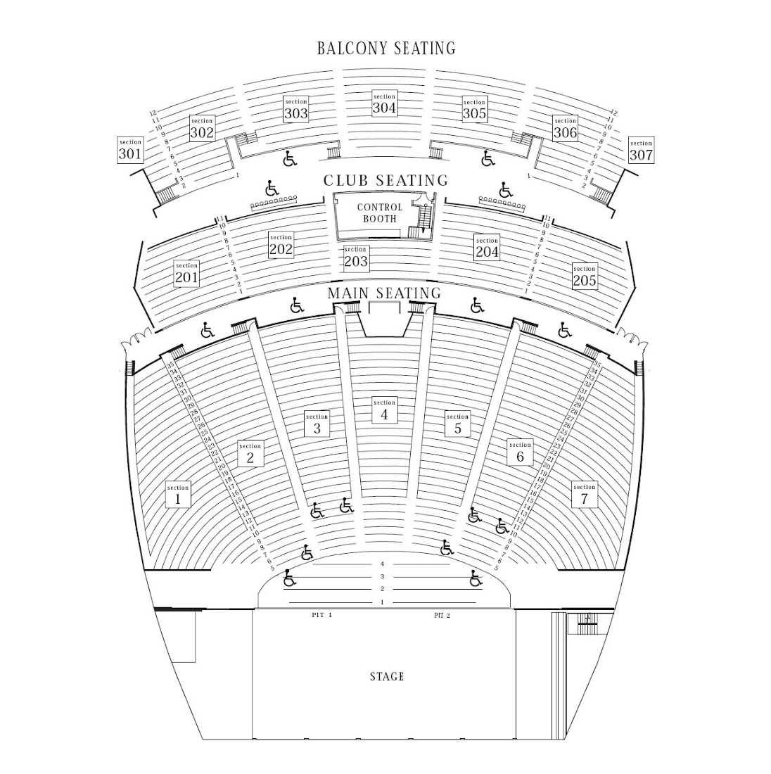 Seating Chart | Arizona Federal Theatre | Phoenix, Arizona