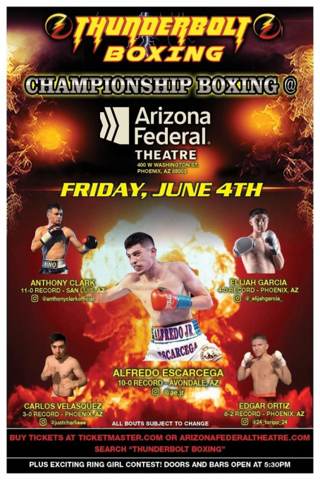 Thunderbolt Boxing at Arizona Federal Theatre