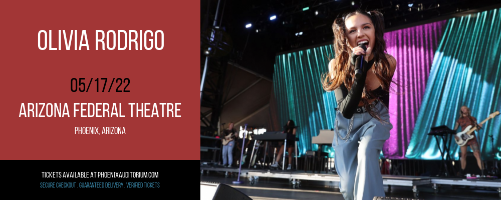 Olivia Rodrigo at Arizona Federal Theatre tickets Olivia Rodrigo at Arizona Federal Theatre