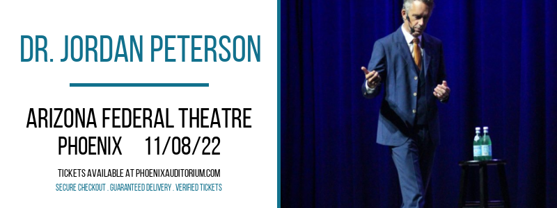 Dr. Jordan Peterson Tickets | 8th November | Arizona Financial Theatre