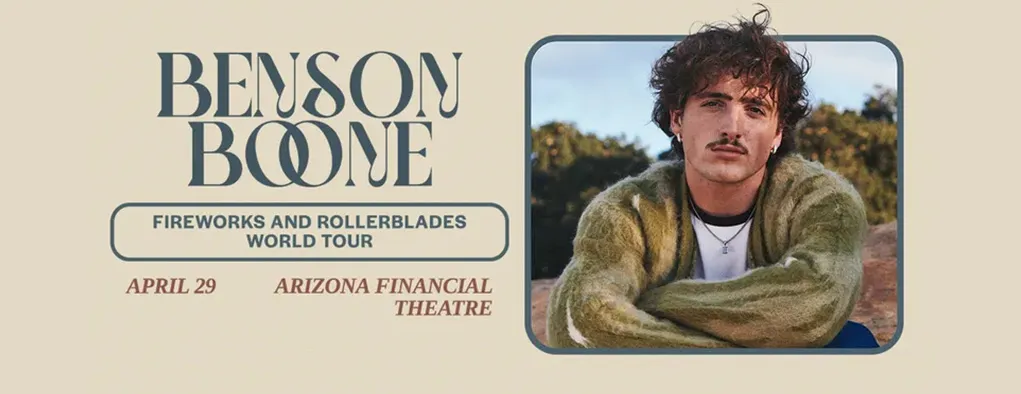Benson Boone at Arizona Financial Theatre